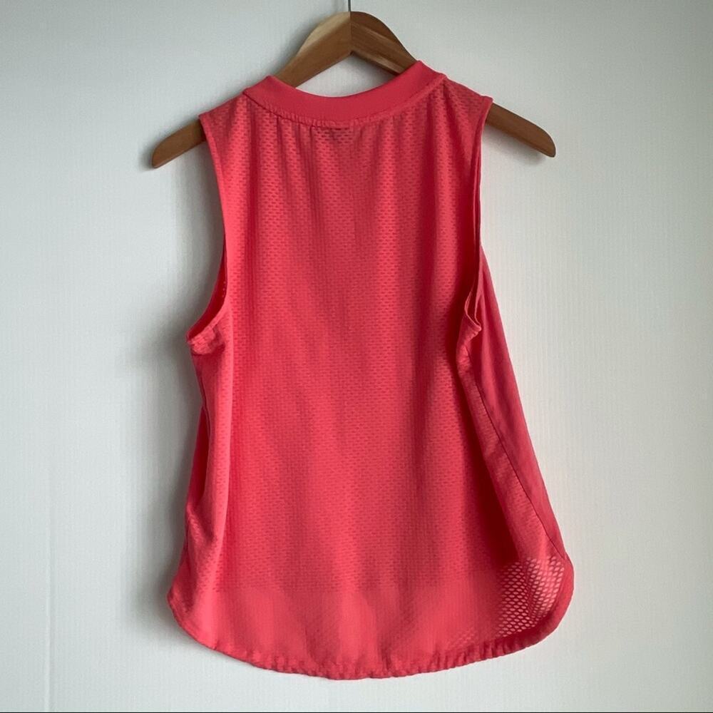 Adidas sport ID logo tank top coral color sleeveless athletic top small - Picture 6 of 7